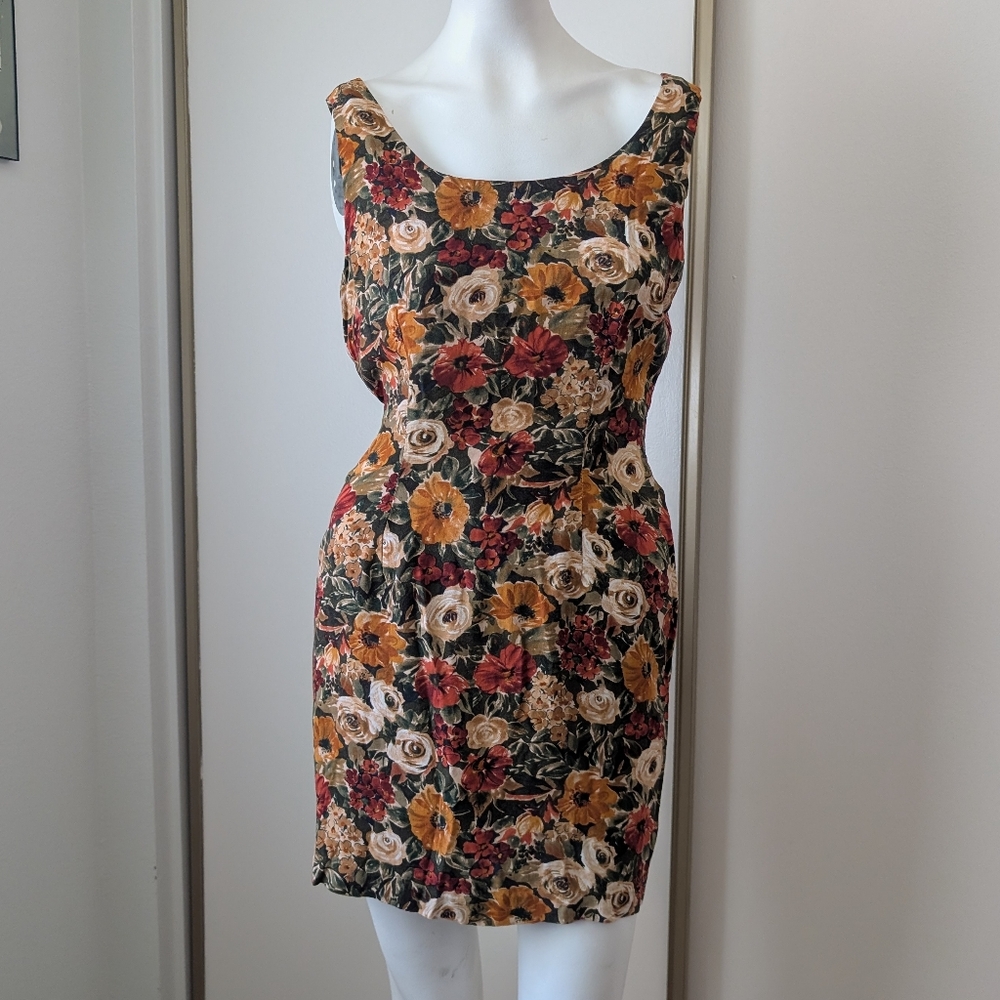 Floral Sleeveless Dress - Multicolor